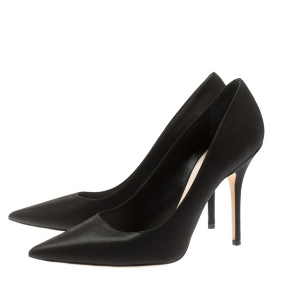 Dior Black Fabric Pointed Toe Pumps - Picture 4 of 7